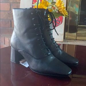 MNG authentic leather lace up boots
